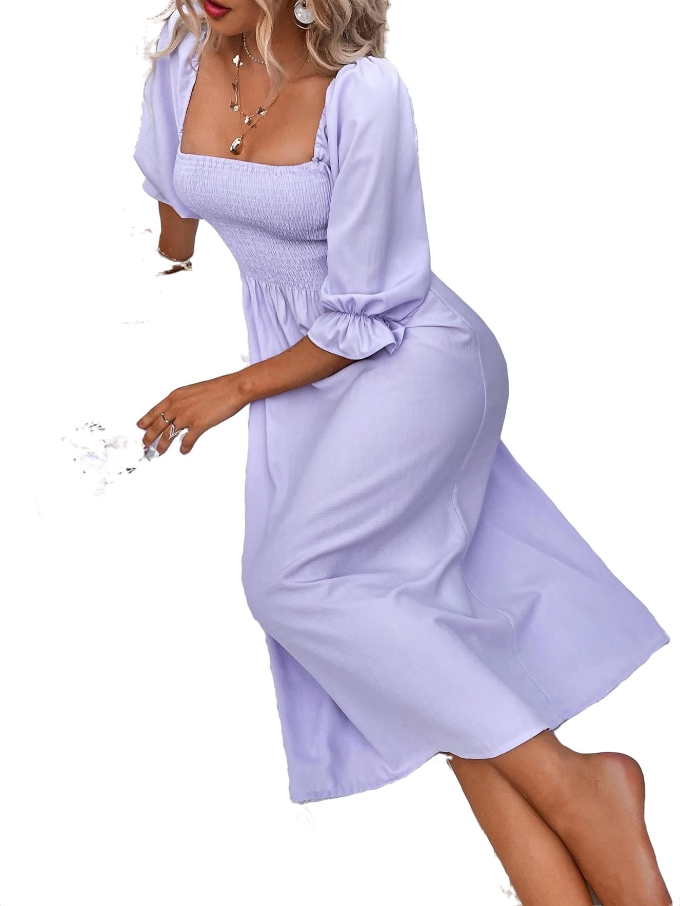 womens lilac dress